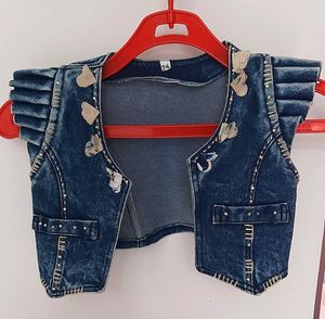 Kid Girls Denim Shrug