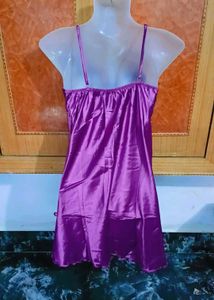 Purple Silk Nightgown