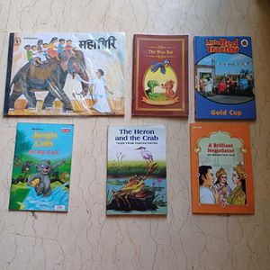 Set Of 6 Children Books (English & Hindi)