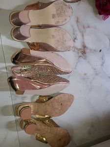 Sparkly Gold Mideri Heels