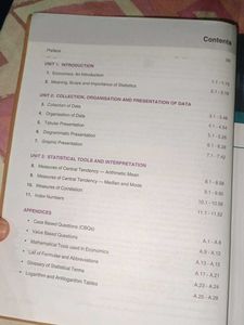 Statistics For Economic Class XI