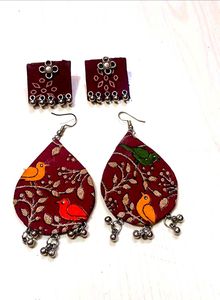 Bird Art Earings and studs