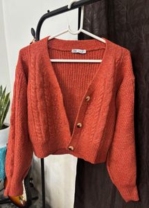 Zara Knit cropped Cardigan