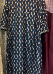 Turquoise Blue Long Kurti
