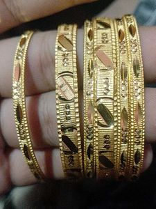 Beautiful Hand Gold Plated Bangles