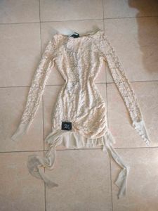 Lace Bodycon Mini Dress🩰🐮🦪🐚🦢