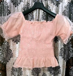 Floral Peach Top