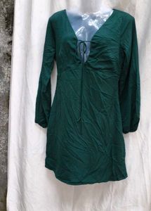 91610. Green Mini Dress