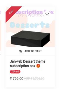 Jan-Feb Dessert theme subscription box 🎁