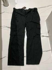 Dark Green Adjustable Cargo Jeans