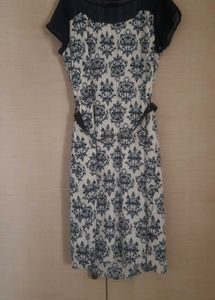 Blue Color Dress with belt from 109F