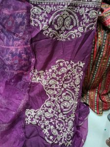 Elegant Purple Saree 🥻 💜
