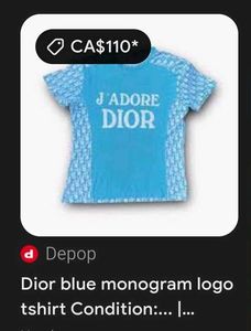 Vintage Dior green Monogram Logo T-shirt&#39;s