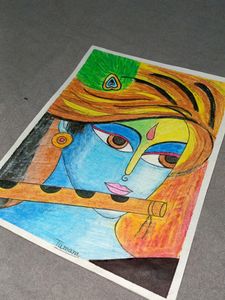 Lord Krishna&#39;s Drawing With FREE GIFT INSIDE