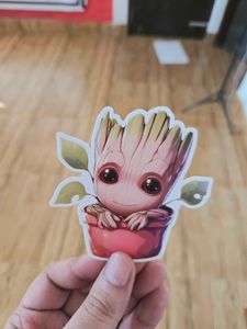 "Groot" 3x3 Inch Sticker For Mobile, Laptop