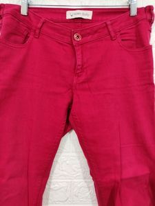 Allen Solly Women Red Jeans | Waist 34 | Hip 38 |