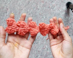 Crochet Heart Headband