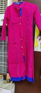 Combo of two (2)  Cotton kurties -pink and  megenta blue comfortable and hand washable