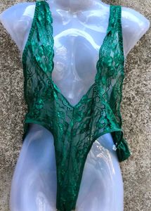 SEXIEST DARK GREEN BODYSUIT