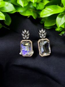 Elegant ZevAr Crystal Drop Earrings