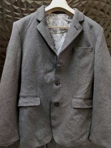 Gray Casual Blazer