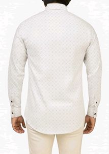 Patterned Button-Down Shirt