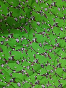 Green Floral Dress Material