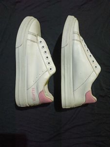 White casual shoe.