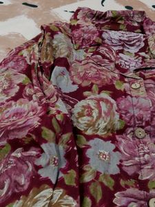 Floral Print Shirt Dress