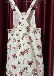 gorgeous off white floral dungaree