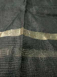 Women Black Zari Dupatta