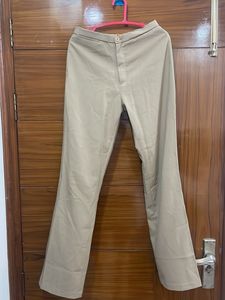 Brown Textured Pants