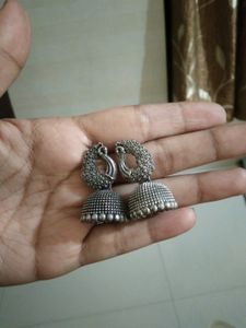 Silver Oxidised Earrings