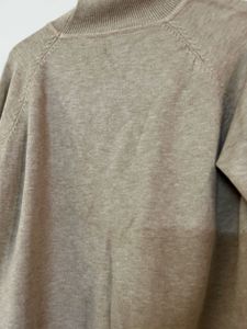 Beige Turtleneck Sweater