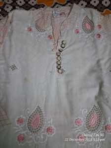 Elegant Embroidered Kurta