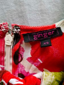 Mini Dress Flower Design Xs