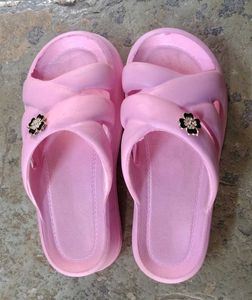 Cute Pink Flower Slides