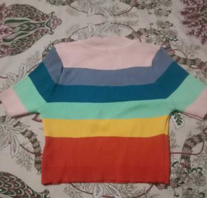 Rainbow Striped Top