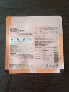 Zudio Exfoliate Sheet Mask