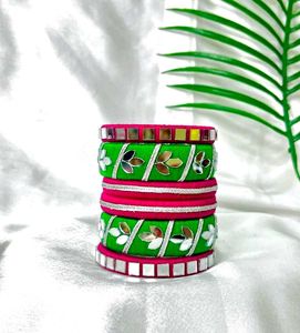 Green Pink Bangles 💚💓