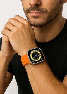 Smart Watch Orange Band