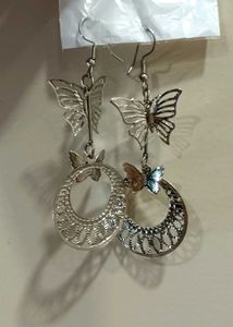 Butterfly Silver Earrings