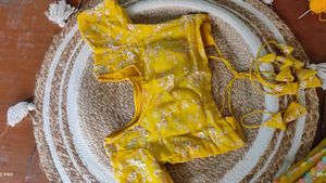 Saree With Stiched Paded Blouse