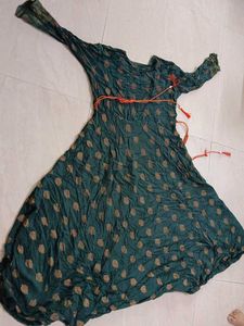 Green Indian Anarkali Dress