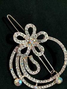 Rhinestone Flower Hair Clip