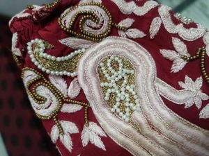 Elegant Red Saree ready to wear