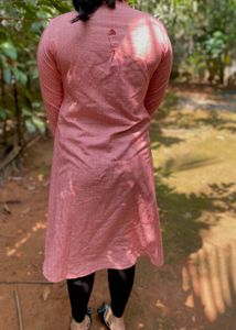 Pink Embroidered Kurta