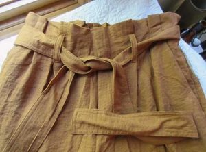 H&amp;M Women Paper Bag Pant &#39;Belted Stretch Waist