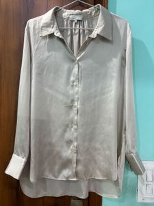 Silk Beige Shirt