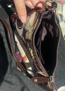 Coach crossbody Signature Print